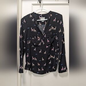 Maeve Llama Henley Top